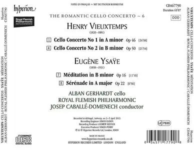 Alban Gerhardt, Josep Caballé-Domenech - The Romantic Cello Concerto 6: Vieuxtemps & Ysaÿe: Cello Concertos (2015)