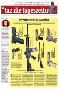Tageszeitung TAZ vom 17 Dezember 2012