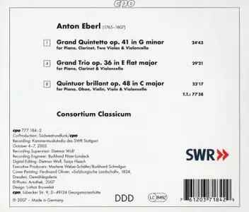 Consortium Classicum - Anton Eberl: Quintets Opp. 41 & 48, Grand Trio Op. 36 (2007) (Repost)
