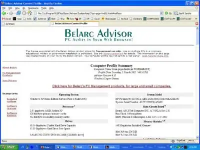 Belarc Advisor 8.1p