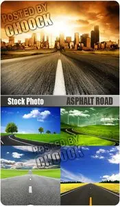 Asphalt road - Stock Photo