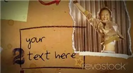 Photo Collage On Cardboard - Project for After Effects (Revostock)