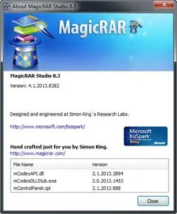 MagicRar Studio 8.3 Build 4.1.2013.8382