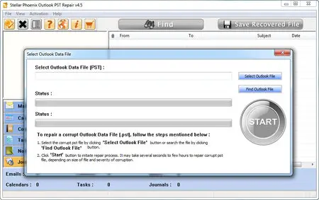 Stellar Phoenix Outlook PST Repair 4.5