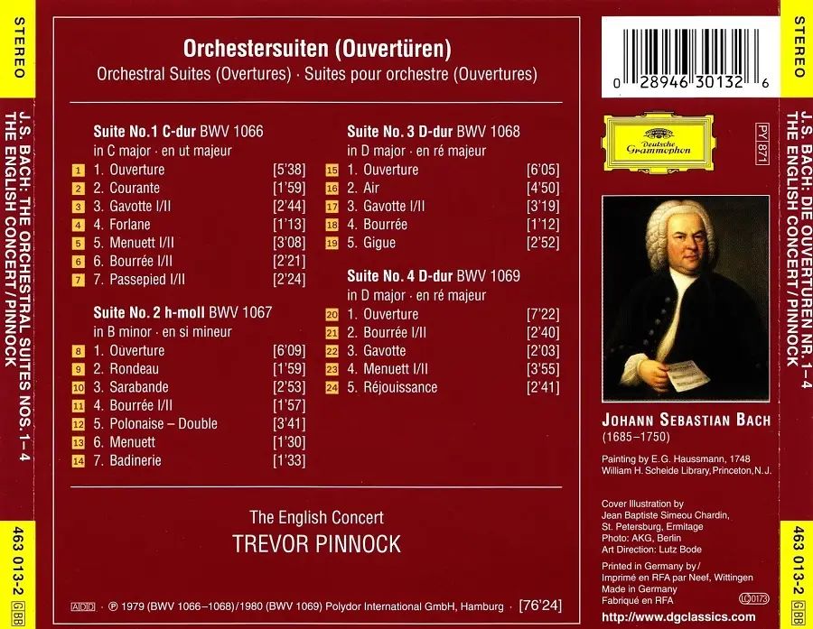 Trevor Pinnock, The English Concert - Bach: Die Ouverturen / The ...