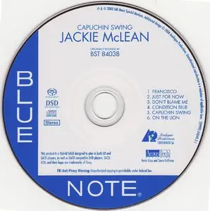 Jackie McLean - Capuchin Swing (1960) {2008 Analogue Productions Remaster + 2002 Blue Note RVG Remaster}