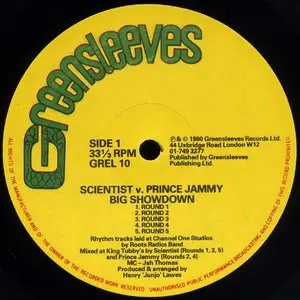 Scientist v Prince Jammy - Big Showdown (1980) 24-bit/96kHz Vinyl Rip