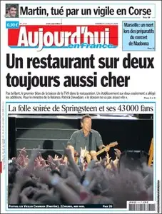 Aujourd'hui en France, du Vendredi 17 Juillet 2009.