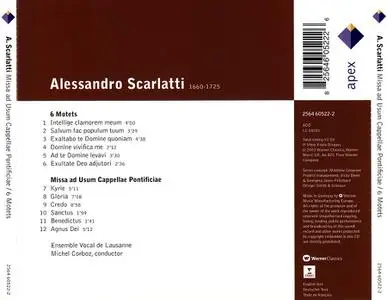 Michel Corboz, Ensemble Vocal de Lausanne - Alessandro Scarlatti: Missa ad Usum Cappellae Pontificiae, 6 Motets (2006)