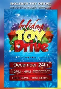 GraphicRiver Holiday Toy Drive Flyer & Mailer