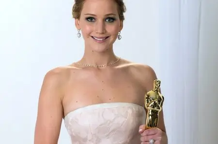 Jennifer Lawrence & Jean Dujardin - 85th Annual Academy Awards Portraits February 24, 2013
