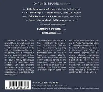 Emmanuelle Bertrand, Pascal Amoyel - Johannes Brahms: Sonatas & Liebeslieder (2021)