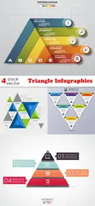 Vectors - Triangle Infographics