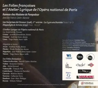 Patrick Cohën-Akenine, Les Folies Françoises - Rameau chez Madame de Pompadour (2014)