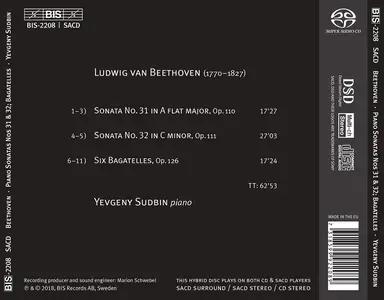 Yevgeny Sudbin - Ludwig van Beethoven: Sonatas Op.110 & Op.111; Bagatelles Op.126 (2018)