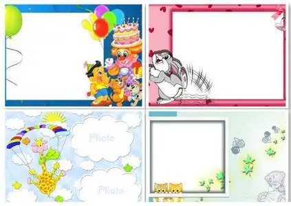 Cartoon Frames for Children-PSD