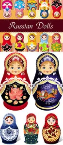 Russian Dolls Vector