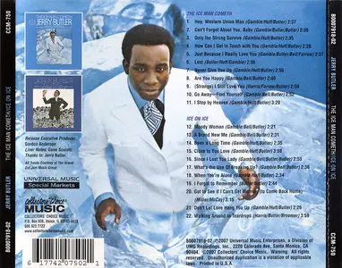 Jerry Butler - 'The Ice Man Cometh' (1968) + 'Ice On Ice' (1969) 2 LP in 1 CD, Remastered 2007