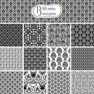 13 REAL Seamless Vector Patterns