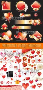 Valentines Design Elements