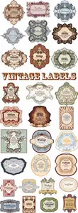 Vintage Labels Vector 2