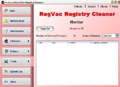 RegVac Registry Cleaner 5