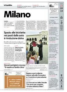 la Repubblica Milano - 23 Settembre 2018