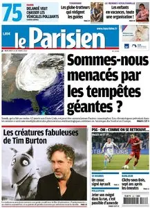 Le Parisien + Cahier Paris du Mercredi 31 Octobre 2012