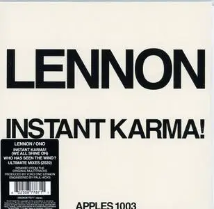 John Lennon & Yoko Ono - Instant Karma b/w Who Has Seen The Wind (Ultimate Mixes) (RSD Vinyl) (1970/2020) [Vinyl-Rip]