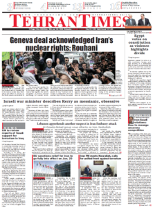 Tehran Times, 15. January 2014