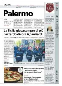 la Repubblica Palermo - 22 Dicembre 2018