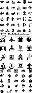 Vectors - Black Business Icons 2