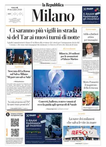 la Repubblica Milano - 19 Dicembre 2024