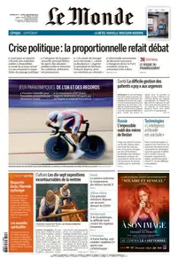 Le Monde du Dimanche 1er et Lundi 2 Septembre 2024