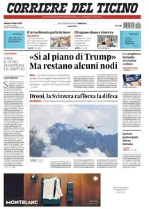 Corriere del Ticino - 4 Ottobre 2025
