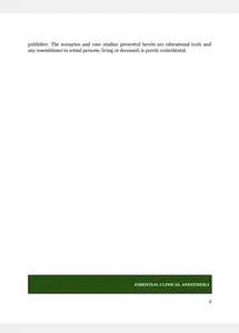 ESSENTIAL CLINICAL ANESTHESIA