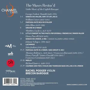 Rachel Podger, Brecon Baroque - The Muses Restore'd (2024)