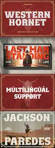 Western Hornet - Western Display Font 8SZJYJX