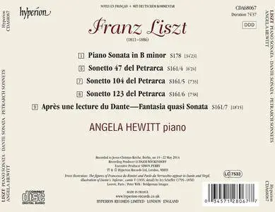 Angela Hewitt - Franz Liszt: Piano Sonata, Dante Sonata, Petrarch Sonnets (2015)
