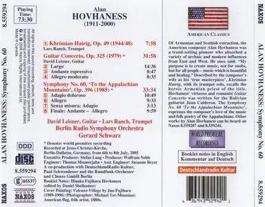David Leisner, Lars Ranch, Gerard Schwarz - Alan Hovhaness: Symphony No. 60, Guitar Concerto, Khrimian Hairig (2006)