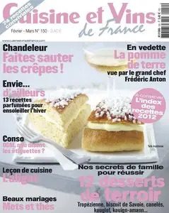 Cuisine et Vins de France 150 - Février-Mars 2013