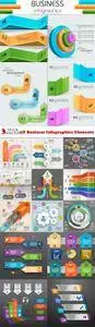 Vectors - 3D Business Infographics Elements