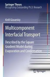 Multicomponent Interfacial Transport: Described by the Square Gradient Model during Evaporation and Condensation