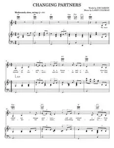 Changing Partners - Bing Crosby, Kay Starr, Patti Page (Piano-Vocal-Guitar)