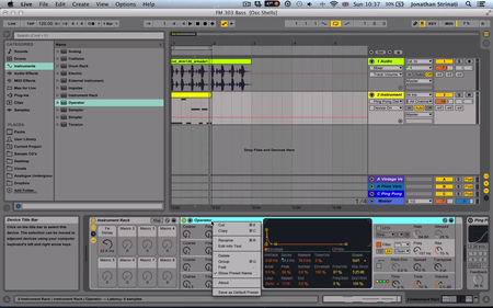 ADSR Sounds - FM synthesis with Ableton Operator