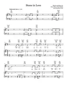 Stone In Love - Journey, Steve Perry (Piano-Vocal-Guitar)