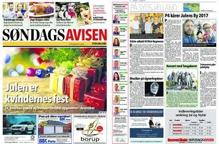 Søndagsavisen Sydsjælland – 14. december 2017