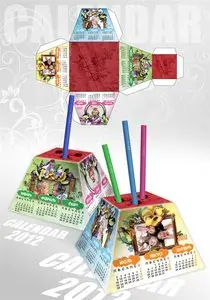 PSD Calendar 2012 with a Pen Stand 5