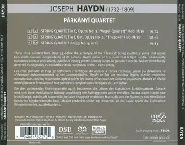 Parkanyi Quartet - Haydn: String Quartets Op. 33, Nos. 3, 2 & 5 (2007)