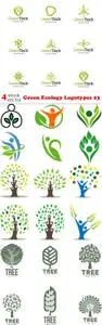 Vectors - Green Ecology Logotypes 23